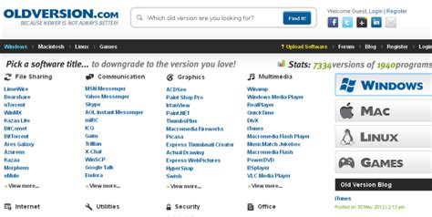 nowgoal.com old version|Old versions of Windows, Mac and Linux Software, Apps.
